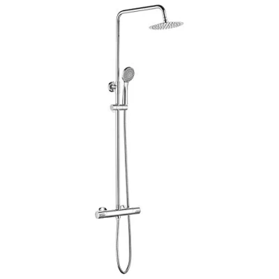 Afbeelding van Ibergrif ‎M20740 Douchethermostaat, Wandthermostaat, Douchemengkraan met 38 C veiligheidsknop Thermostaatdouche systeem, Messing, Chroom