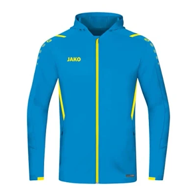 Afbeelding van Jas met kap Challenge JAKO blauw/fluogeel / XL