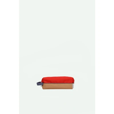 Afbeelding van Sticky Lemon Pencil Case/Pennenzak Wonders Colourblocking Red Hat + Jane Beige