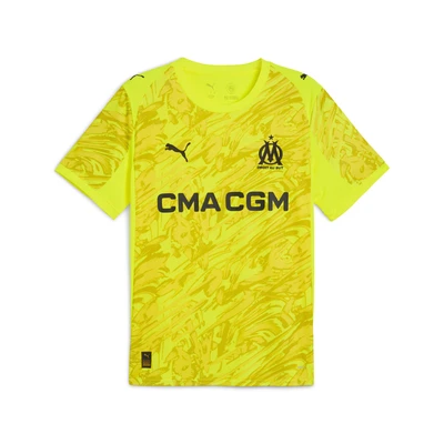 Afbeelding van Olympique de Marseille 25/26 keepersshirt voor Heren, Zwart/Geel, Maat L PUMA