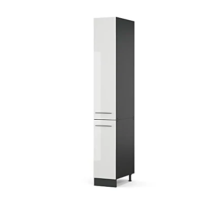 Afbeelding van Vicco Apotheekkast &quot;Fame Line&quot;, Wit Hoogglans/Antraciet, 30 cm