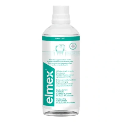 Afbeelding van 6x Elmex Sensitive Mondspoeling 400ml kopen? Nu in de aanbieding bij Voordelig