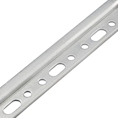 Afbeelding van Gedotec Wandlijst staal montagerail keuken wandrail bovenkast lengte 1250 mm verzinkt kasthanger in te korten voor keukenhangkasten 1 stuk rail wandmontage