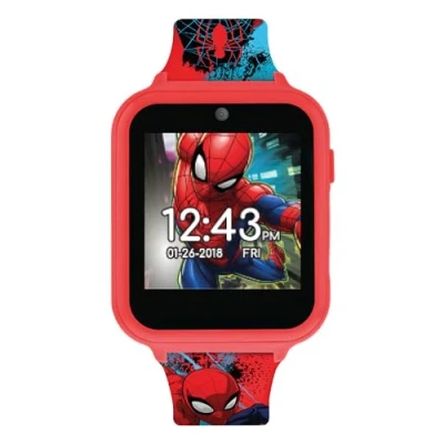 Afbeelding van Spiderman Unisex Kind Digitaal Horloge met Camera en Siliconen Band SPD4588, Riem