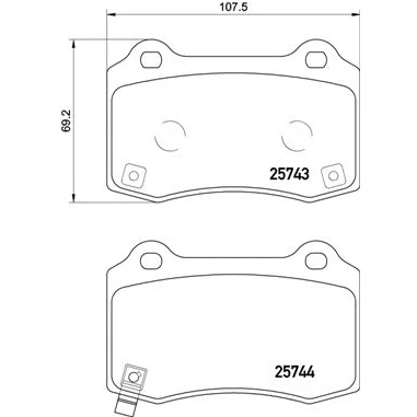 Afbeelding van Brembo Remblokset P 30 074