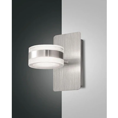 Afbeelding van Fabas Luce LED wandlamp Dunk, aluminium, 2 lamps, 3.000 K, metaal