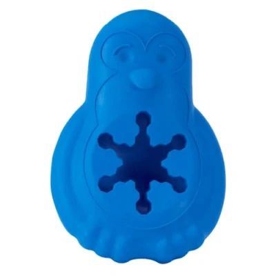 Afbeelding van PetSafe diepvries pinguïn, geschikt snackspeelgoed voor honden, bezigheid en gewichtsbeheersing, klein, blauw