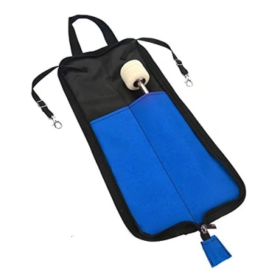 Afbeelding van Tbest Vervangende tas voor Tamboerijnstokken, waterdicht, draagbaar, onweer, tas, drumsticks, met draagriem (blauw)