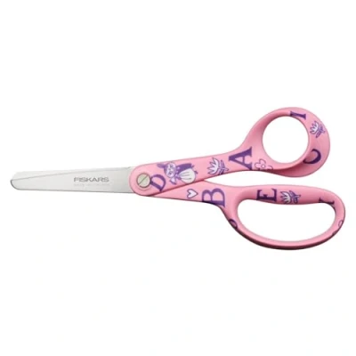 Afbeelding van Fiskars X Moomin kinderschaar met design, rechtshandig, lengte: 13 cm, roestvrijstalen veiligheidsbladen, Die Kleine Mü, 1071496