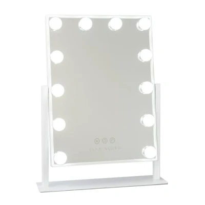 Afbeelding van Flamingueo Hollywood Spiegel Met Verlichting Make Up Licht 12 LED, Vanity Mirror 3 Modi, Touch Control, 360 Graden Rotatie, Led