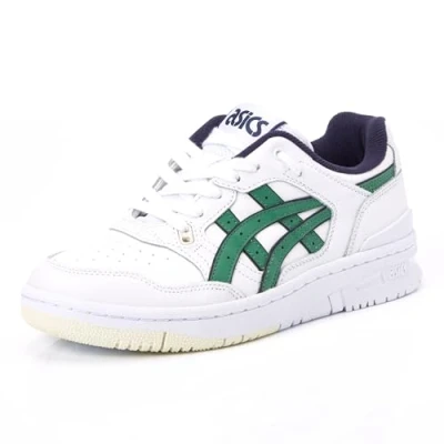 Afbeelding van Asics Sportstyle EX89 Unisex Sneakers laag, Maat: 39, White/shamrock green Leer en textiel
