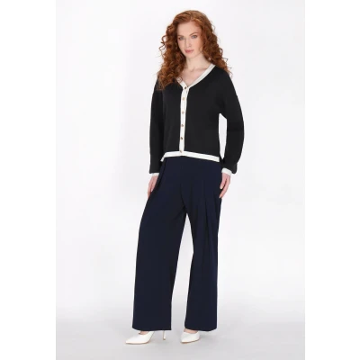 Afbeelding van Cardigan DREIMASTER S / Marineblauw 75% Viscose 25% Polyester