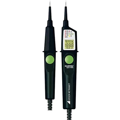 Afbeelding van Gossen Metrawatt DUSPOL digital 1000 twee polige spanningstester CAT III V, IV 600V LCD, L, zwart, groen