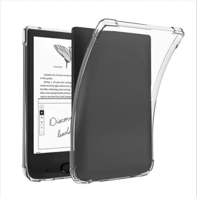 Afbeelding van GIOPUEY Voor Pocketbook Touch Lux 4/5 Clear Case Zachte TPU Back Shell, Slim Cover met Airbag bescherming, Lichtgewicht, Compatibel Transparant
