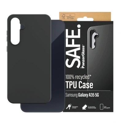 Afbeelding van PanzerGlass SAFE. by Case Samsung New A34 5G Black, Hoes, Samsung, Galaxy A35 5G, Transparant