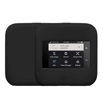 Afbeelding van kwmobile Mifi hoesje compatibel met NETGEAR Nighthawk M6 Pro / hoes Silicone router case beschermhoes in zwart