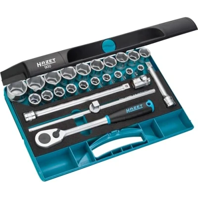 Afbeelding van HAZET 900 Doppenset 25 1/2 Safety Insert System, SmartCase Vierkant