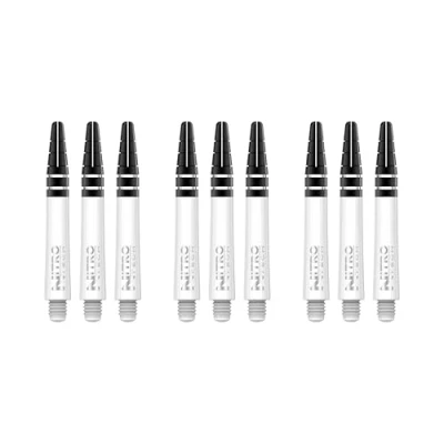 Afbeelding van RED DRAGON Nitrotech Wit Korte Dartschachten 3 sets per pakket (9 stengels in totaal)