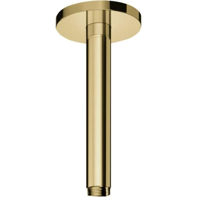 Afbeelding van HotBath Cobber plafondbuis rond 15cm Gepolijst messing