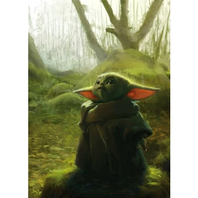 Afbeelding van Komar Vliesbehang Mandalorian Grogu acryl 200x280 cm (breedte x hoogte)