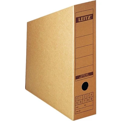 Afbeelding van Tijdschriftenhouders Premium 6083 FSC gerecycled karton rug 78 mm bruin 10 stuks