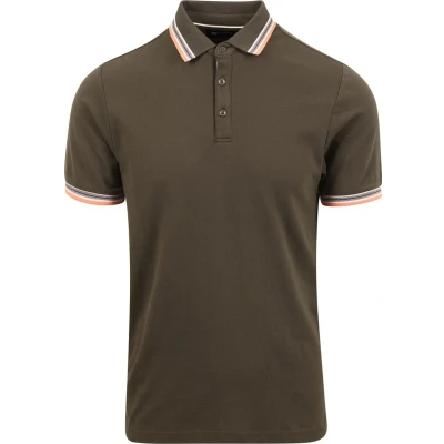 Afbeelding van Suitable Kick Polo Forest maat XL heren met Modern fit Pasvorm Duurzaam Herenkleding Poloshirt