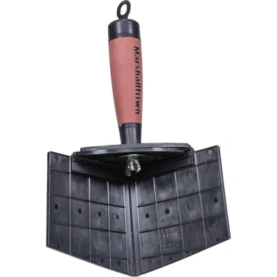 Afbeelding van Marshalltown verstelbare binnenhoekspaan voor exacte hoek van 90 tot 154 graden met nylon blad gipsplaten en stukadoors, maat 102x102 mm