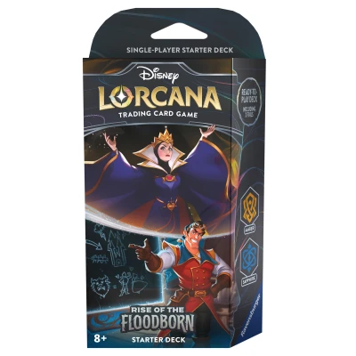 Afbeelding van Disney Lorcana Rise of The Floodborn Starter Deck: Queen &amp; Gaston (inclusief booster)