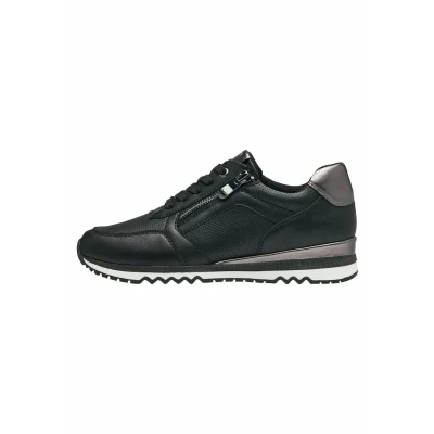 Afbeelding van Marco Tozzi Sneakers laag, Dames, Maat: 36, Black gun mtl Kunststof