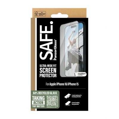 Afbeelding van PanzerGlass SAFE. by Screen Black Frame iPhone&#039;24 6.1&quot; UWF