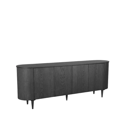 Afbeelding van Label51 Oliva dressoir eiken zwart Hout