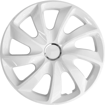Afbeelding van NRM wieldoppen 16&quot; Wit set van 4 stuks ABS / Duurzaam Resistant