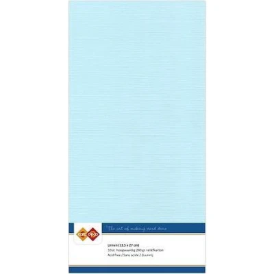 Afbeelding van Vierkant Babyblauw Linnenkarton 10 stuks
