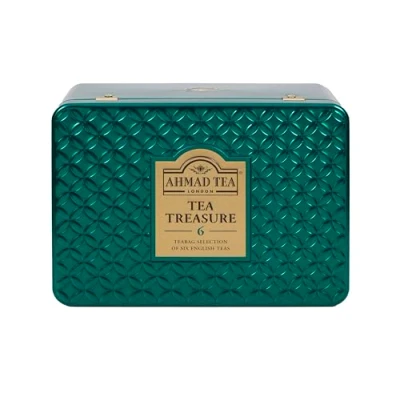 Afbeelding van Ahmad Tea Treasure Caddy Zwarte &amp; Groene Thee 60 Theezakjes