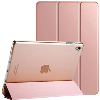 Afbeelding van Voor Apple iPad 9e / 8e 7e generatie hoesje Cover (2021/2020/2019) (10,2 inch) Smart Magnetische Ultra Slim Stand Auto Wake/Sleep 9 8 7 (Rose Gold)