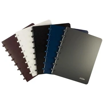 Afbeelding van Atoma schrift, ft A5, 144 bladzijden, PP, commercieel geruit, geassorteerde kleuren schrift