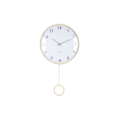 Afbeelding van Karlsson Wandklok Cheeky Dome Pendulum Zachtgeel