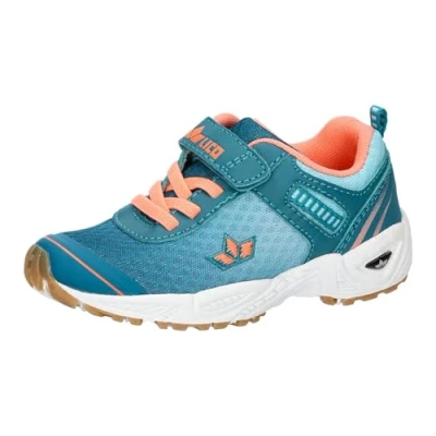 Afbeelding van Lico Unisex Barney Vs indoor gymschoenen voor kinderen, petrol turquoise zalm, 27 EU