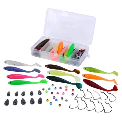 Afbeelding van Fish4All Softbait Texas/Carolina Box (50pcs) Kunstaas pakket