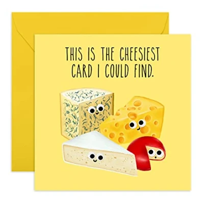 Afbeelding van Central 23 leuke verjaardagskaart &#039;Cheesiest Card&#039; Jubileumkaart Grappige woordspeling voor mannen en vrouwen Moederdagkaart haar mama vrouw wordt geleverd met stickers