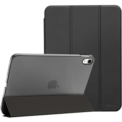 Afbeelding van ProCase Hoes voor iPad 10. Genaration 10,9 inch 2022 model A2696 A2757, licht dunne beschermhoes Smart Case Cover compatibel met 10 2022, zwart