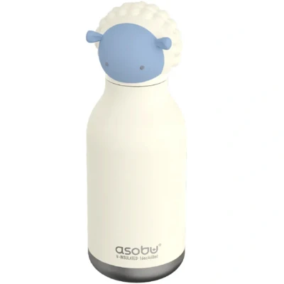 Afbeelding van Asobu Schaap Bestie Drinkfles 295ml RVS &amp; Siliconen Schoolbeker
