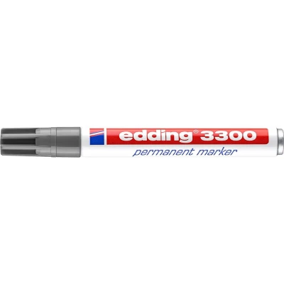 Afbeelding van Edding 3300 Permanent Marker 1 5mm Grijs