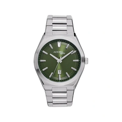 Afbeelding van Adora Saphir Herenhorloge 42mm Groene Wijzerplaat Volledig Roestvrijstaal Saffierglas Seiko Uurwerk Waterdicht 5ATM Met Datumvenster