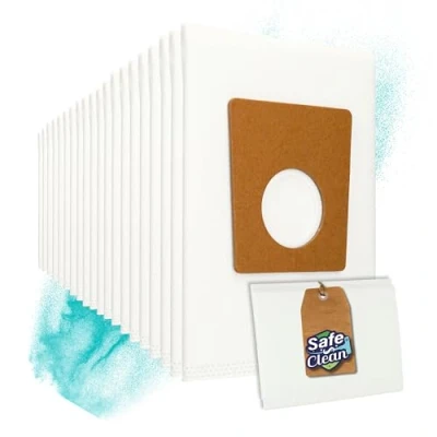 Afbeelding van 20 stofzuigerzakken voor Siemens VSQ5X1230 &amp; VSQ5X1238 stofzuiger Q 5.0 extreem silencePower zoals originele VZ41FGALL, Type G, PowerProtect G ALL van Microsafe®