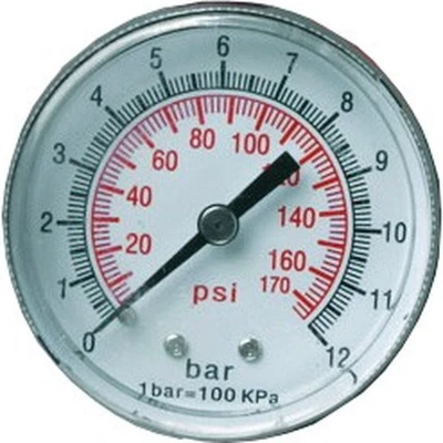 Afbeelding van Manometer 1/8 inch aansluiting voor 1/4 Rodac