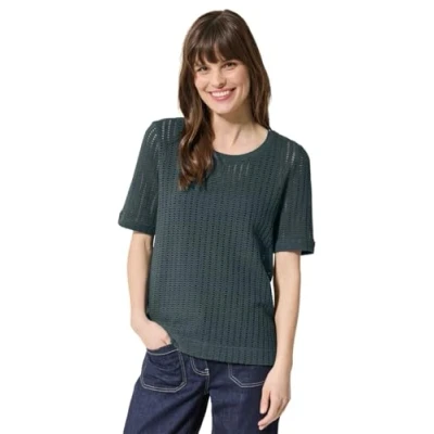 Afbeelding van Cecil Tshirt print, Dames, Maat: Large, Grün