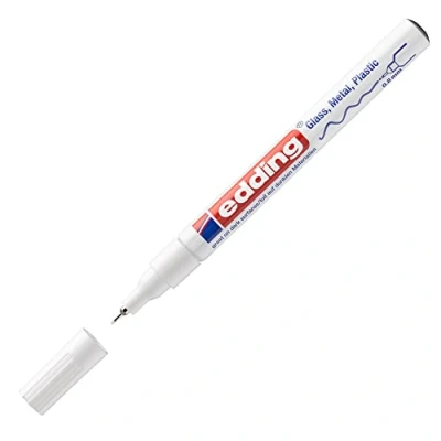 Afbeelding van edding 780 glanslakmarker wit 1ST 0,8 mm / 4 9 049