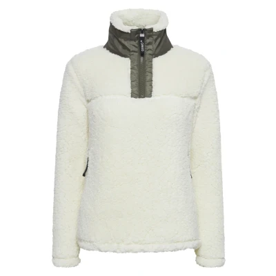 Afbeelding van Oxmo Elina Fleece trui, Dames, Maat: Large, Cloud dancer
