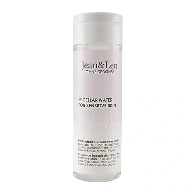 Afbeelding van Jean &amp; Len Parfumfreies Mizellenwasser Mandel Niacinamide, für empfindliche Haut geeignet, hilft bei der Hautberuhigung, reinigt die sanft, ohne Parabene Silikone, vegan, 200 ml